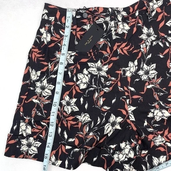 NWT Rag & Bone Ivy Printed Linen Shorts Size 0 - Picture 12 of 15